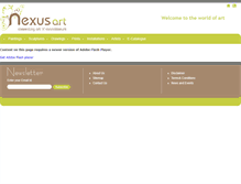 Tablet Screenshot of nexusart.com